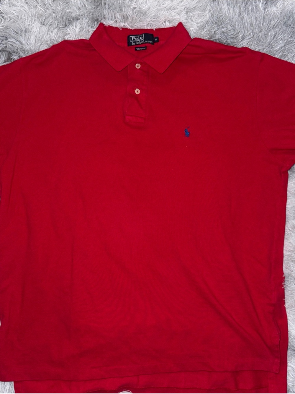 Polo by Ralph Lauren Red Men's Polo with Blue Pony